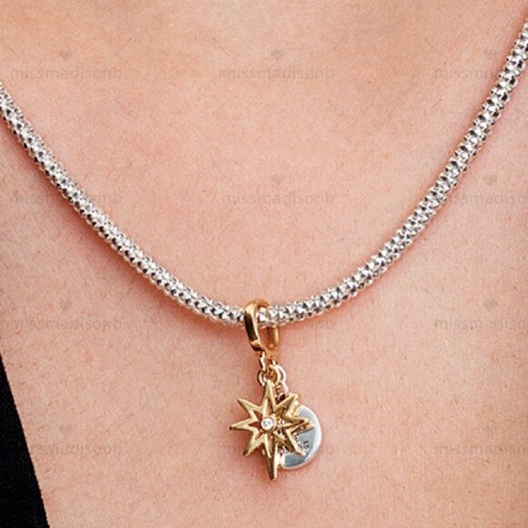 Pandora Engravable North Star Lab-grown Diamond Dangle Charm - Picture 5 of 7